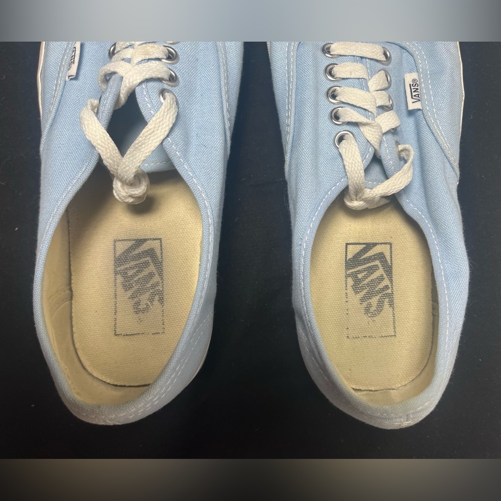 Vans Low Tops Shoes Lot of 2- Pink & Blue - Women’s Size 8.5 & Men’s Size 7 - Picture 15 of 16